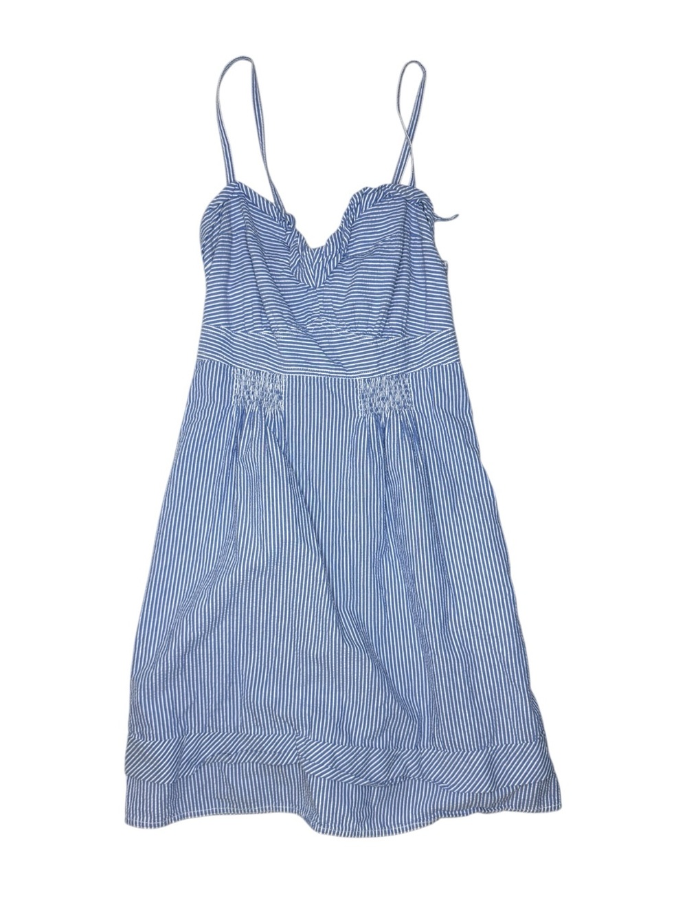 American Eagle Blue White Stripe Lined Sundress Size 8